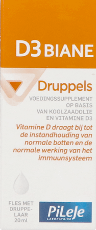 D3 Biane Liquide 20 ml  -  Pileje