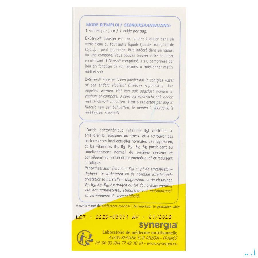 D-stress Booster Poeder Zakje 20- Synergia