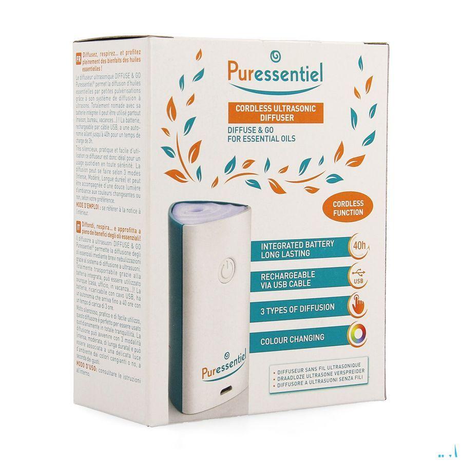 Puressentiel Verstuiver Ultrasoon Diffuse & go  -  Puressentiel