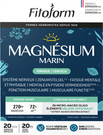Magnesium Marin Ampoule 20x10 ml Fitoform  -  Bioholistic Diffusion