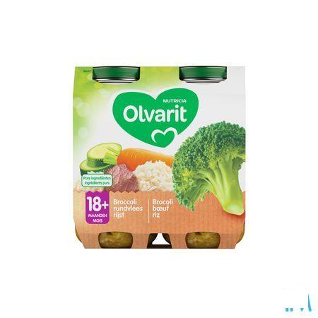 Olvarit Broccoli Rundsvlees Rijst 2x250 gr 18m02  -  Nutricia