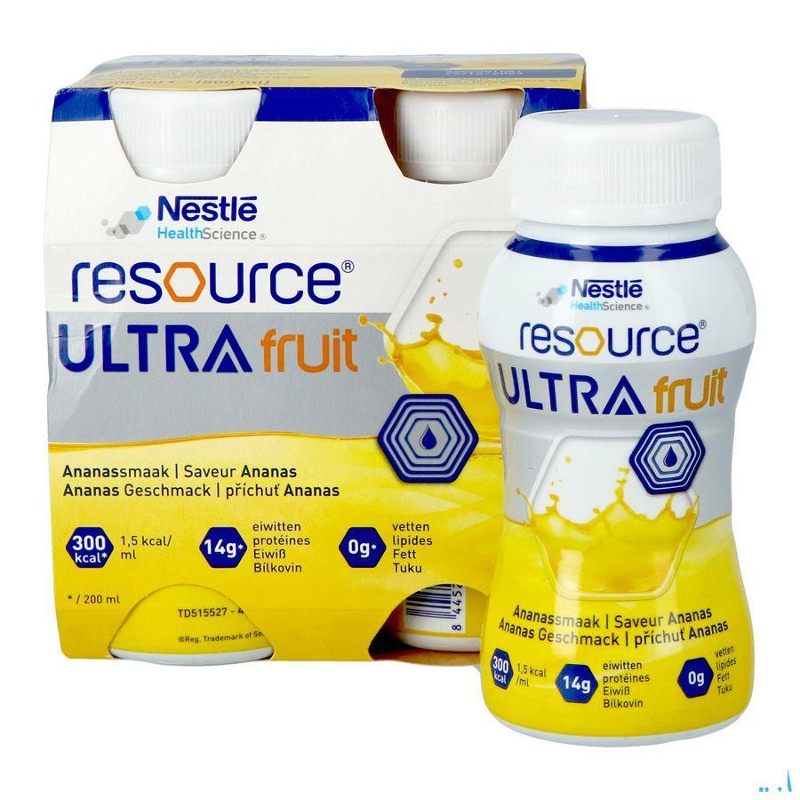Resource Ultra Fruit Ananassmaak 4 x 200 ml