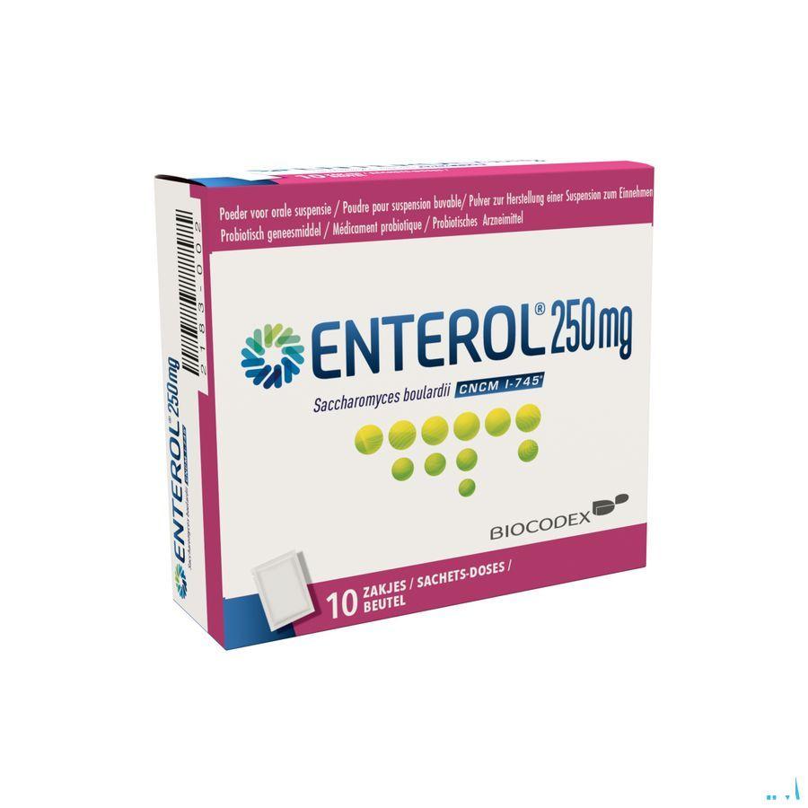Enterol 250 mg Pulv Zakjes 10