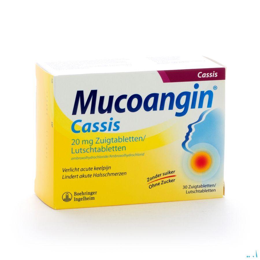 Mucoangin Zwarte Bes Zuigtabletten 30x20 mg