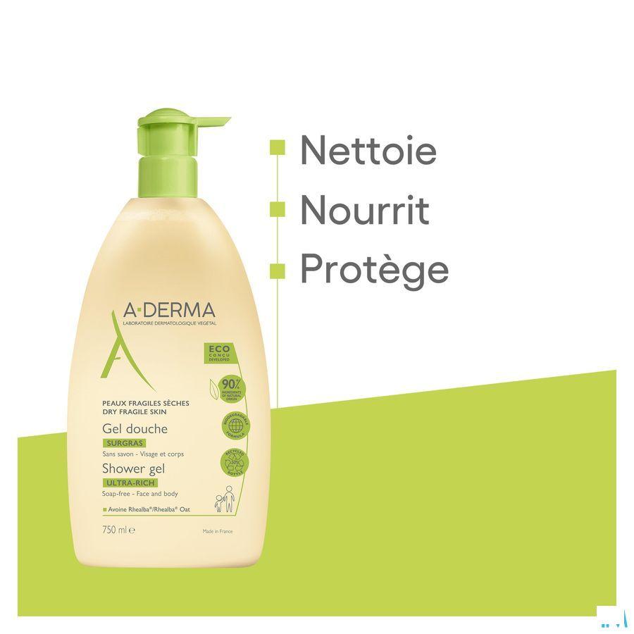 Aderma Gel Douche Surgras 750 ml