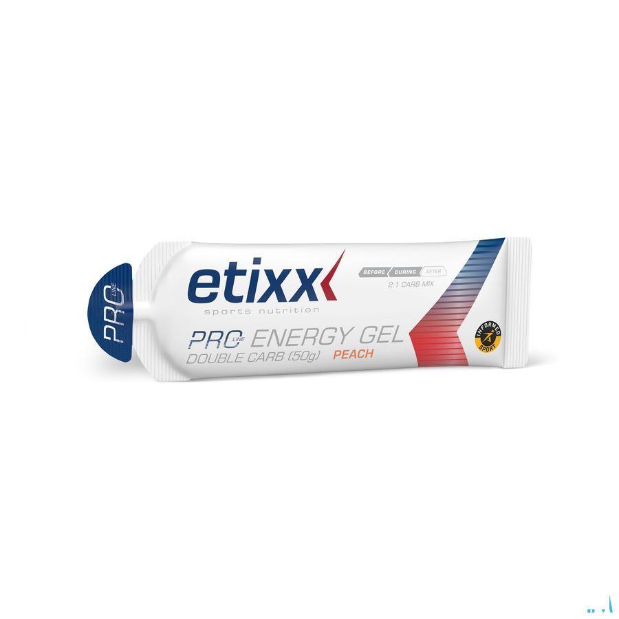 Etixx Double Carb Energy Gel Proline Peach 12 x 60 ml