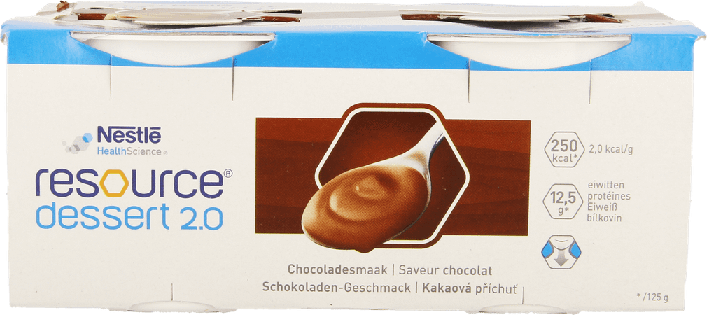 Resource Dessert 2.0 Chocolade 4x125 G  -  Nestle
