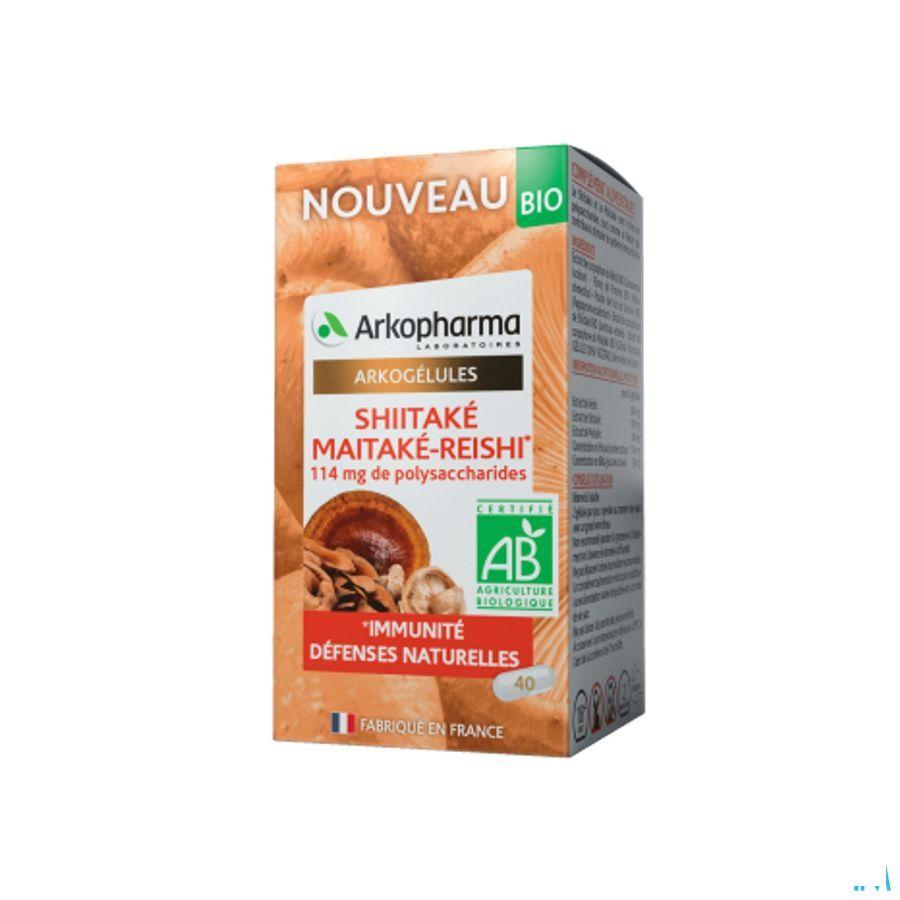 Arkogelules Shiitake Maitake Reishi Bio Caps 40