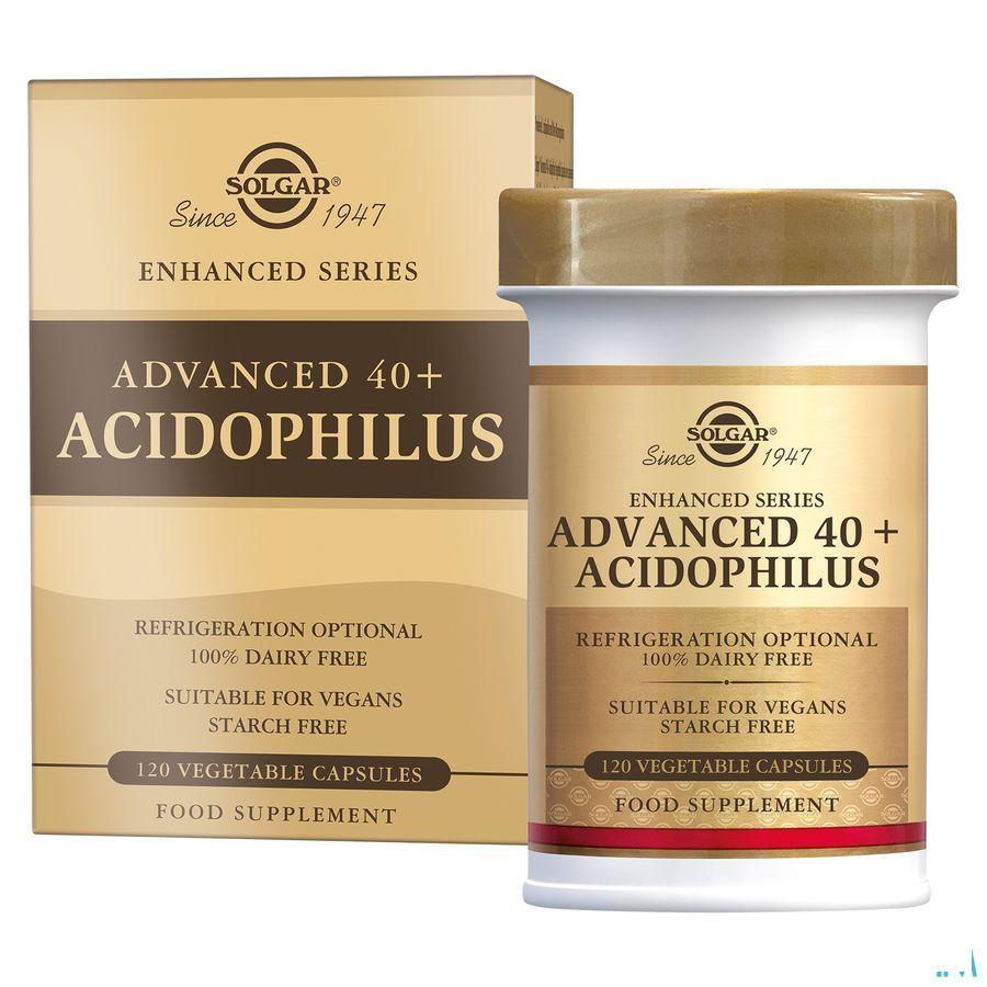 Solgar Advanced 40 + Acidophilus V-Capsule 120  -  Solgar Vitamins