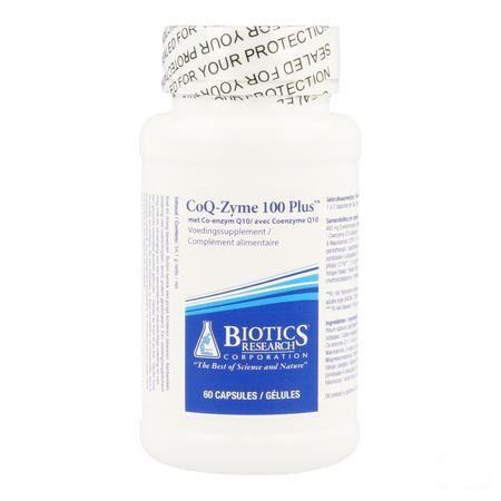 Biotics Coq-Zyme 100 Plus 60 gélules  -  Energetica Natura
