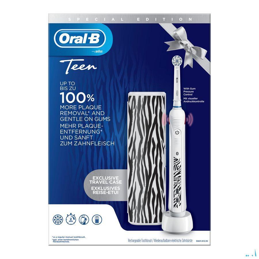 Oral-B D601 Teens White + Travelcase Gratis
