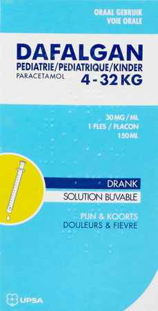 Dafalgan Pediatrie 30 mg/ml Solution Buv. 150 ml