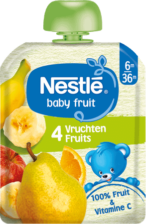 Nestle Naturnes 4vruchten 90 gr  -  Nestle