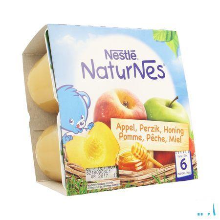 Naturnes Appel Perzik Honing Pot 4x100 gr  -  Nestle