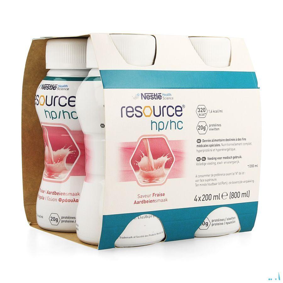 Resource Hp Hc Aardbei Fles 4x200 ml  -  Nestle