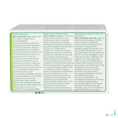 Orlistat Teva Harde Capsule 120 X 60 mg 