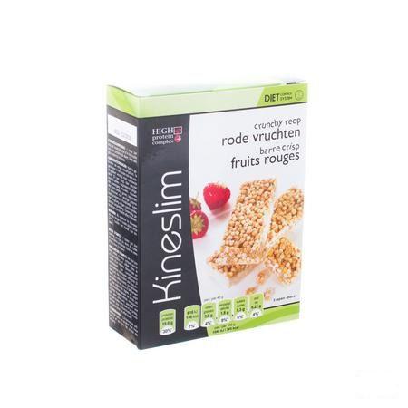 Kineslim Barre Crisp Fruits Rouge 3x40 gr  -  Ocebio