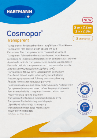 Cosmopor Transparent 5X7,2Cm 5 9010500