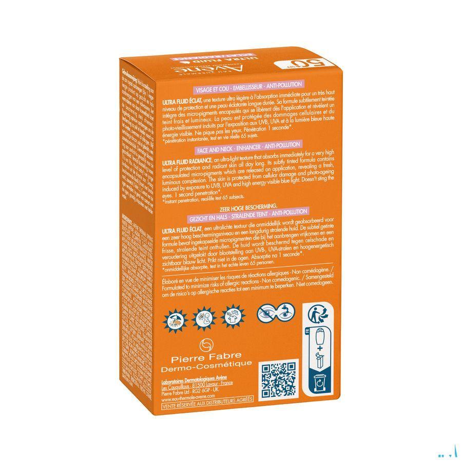 Avene Zon Spf50+ Ultra Fluid Eclat Radiance 50 ml