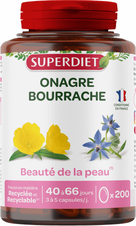 Super Diet Onagre Bourrache Capsule 200  -  Superdiet Laboratoires