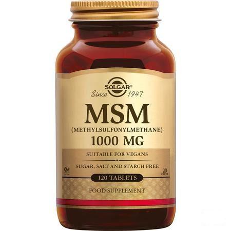 Solgar Msm Comprimes 120x1000 mg  -  Solgar Vitamins