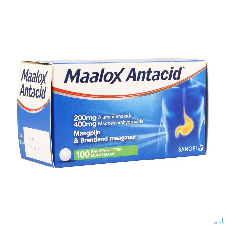 Maalox Antacid 200/400 Comprimes 100