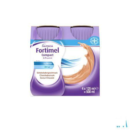 Fortimel Compact 2.4Kcal Chocolat 4 x 125 ml