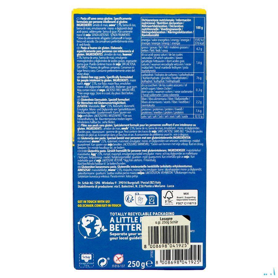 Schar Lasagne 250g 3271 Revogan