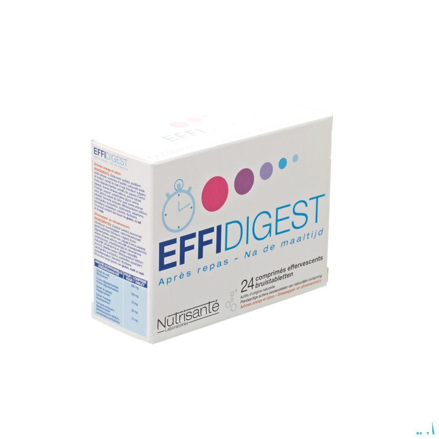 Effidigest Comprimes Effervescents 24  -  Nutrisante