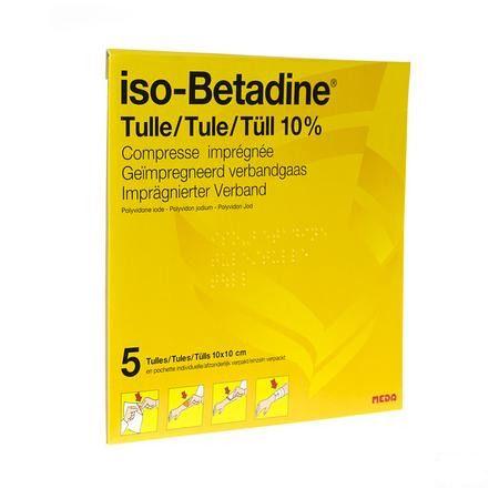 Iso Betadine Tulles Compr 5 10x10