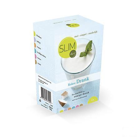 Slimdiet Drank Kokos Zakje 5x25 gr  -  Slimdiet Bv
