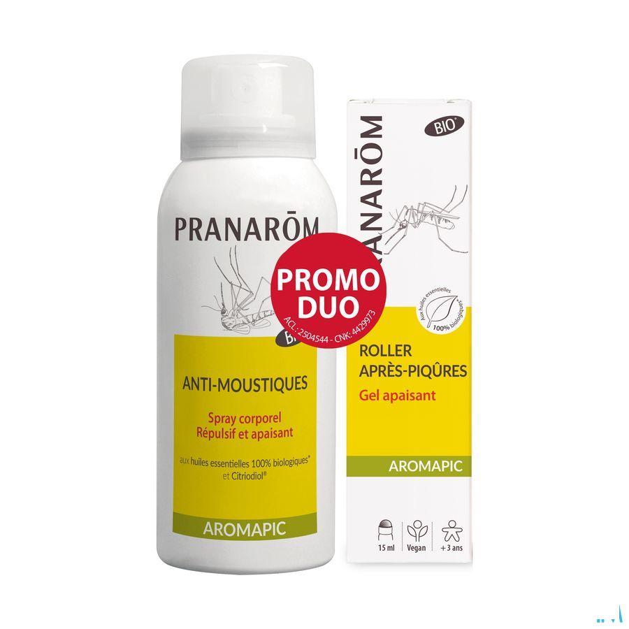 Aromapic Lichaamspray 75 ml + roller Insectbeten 15 ml  -  Pranarom