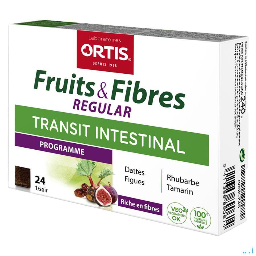 Ortis Vruchten & Vezels Regular Blokjes 24  -  Ortis