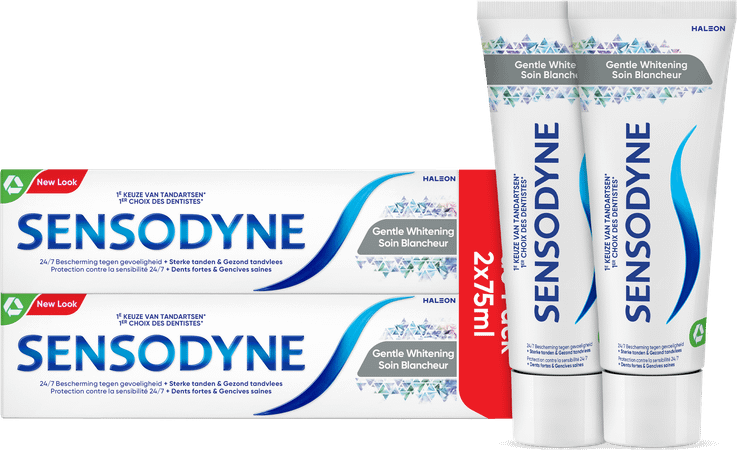 Sensodyne Soin Blancheur Dentifrice Tube 2 x 75 ml