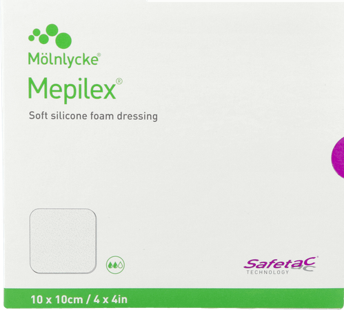 Mepilex Schuimverb Sil Abs Ster 10x10cm 5 294100  -  Molnlycke Healthcare