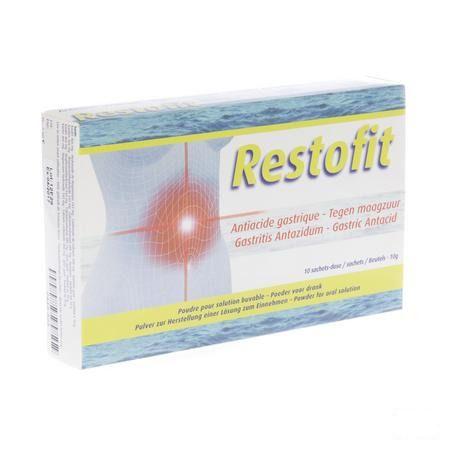 Restofit Pulv Oplossing Drink Zakjes 10 X 10 gr  -  Sterop