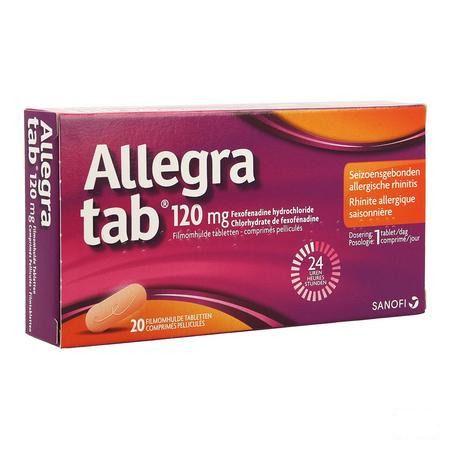 Allegra Tab 120 mg Filmomhulde Tabletten 20 X 120 mg