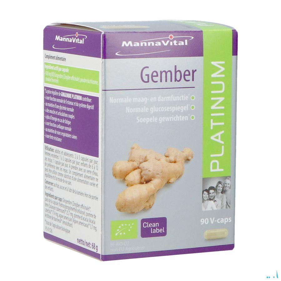 Mannavital Gember Platinum Caps 60