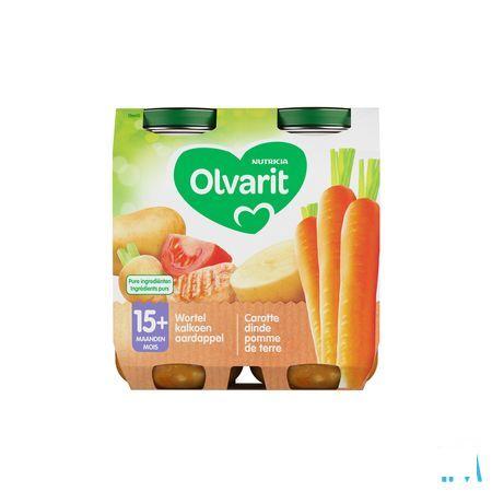 Olvarit Carotte Dinde Puree 2x250 gr 15m00  -  Nutricia