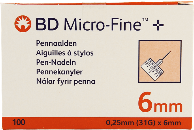 Bd Microfine Aig.Stylo 0,25Mm 31G 6Mm 100 320734