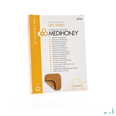 Medihoney Gelverband Anti bact. Honing 10x10cm 10