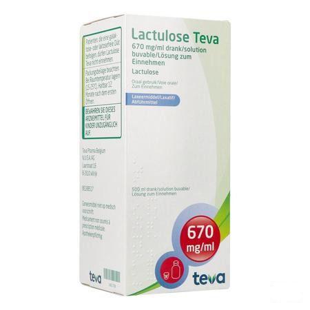 Lactulose Teva Oplossing Per Os 500 ml 