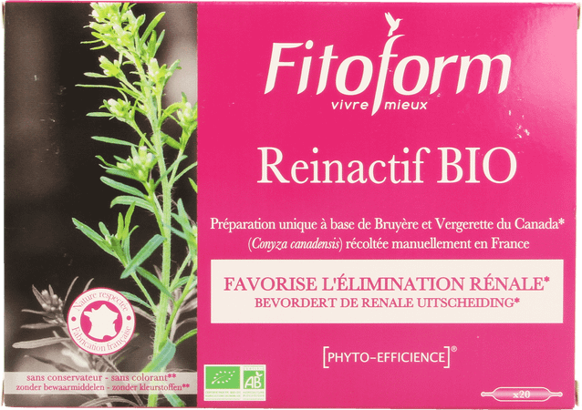 Reinactif Bio Ampullen 20x10 ml Fitoform  -  Bioholistic Diffusion