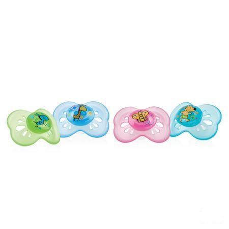 Nuby Pastelsac Ovale Fopspeen - 6-18m  -  New Valmar