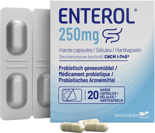 Enterol 250 mg Capsule Harde Dur S/blister 20x250 mg