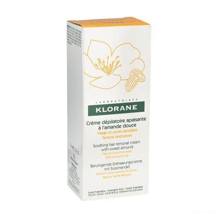 Klorane Ontharingscreme Gelaat-gev Zones Tube 75 ml