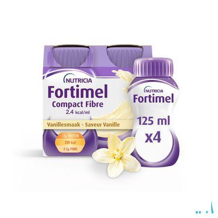 Fortimel Compact Fiber 2.4Kcal Vanille 4 x 125 ml