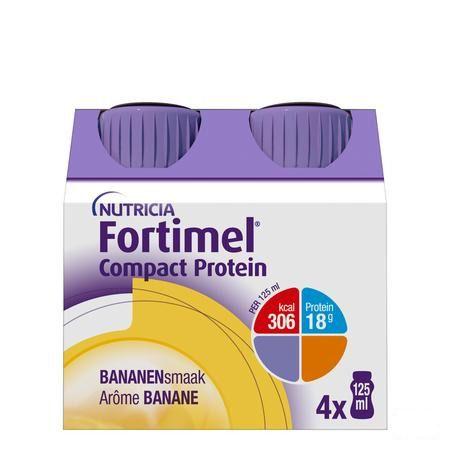 Fortimel Compact Protein Banaan 4x125 ml  -  Nutricia