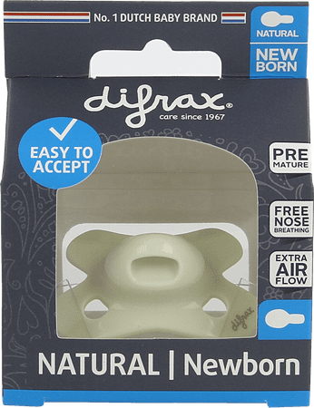 Difrax Fopspeen Natural Newborn Uni/Pure Assorti