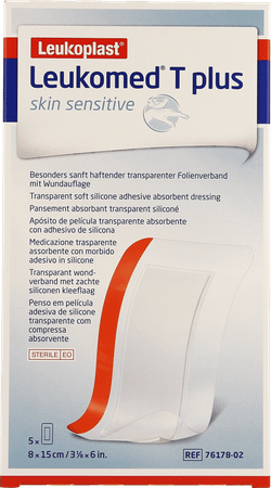 Leukomed T Plus Skin Sens. 8cmx10cm 5 7617801